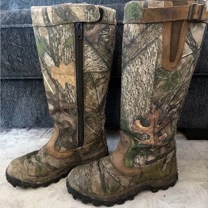 Rocky Men’s Size 10 M Waterproof Camo Side Zip 16" Snake Boots RKS0228BP